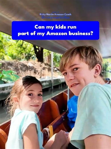 Can my kids actually help run part of my Amazon business? 👀 Today Emma and Luca helped with some of the real tasks that happen inside our Amazon FBA workflow. From scanning products, removing labels, tracking inventory, and even helping move boxes. Of course they’re still kids, but it’s amazing to see them learning how a real business works behind the scenes. One of the best things about running an Amazon business is that it can become a family journey. They learn: responsibility problem solvin