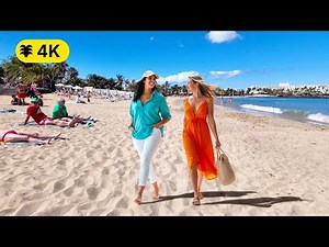 Costa Teguise - Lanzarote Walking Tour 4K