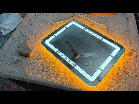 mirror glass led touch sensor installation||3 लाइटिंग सेंसर मिरर गिलास बनाना सीखें|LEDmirror part.2