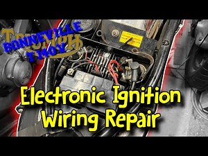 Triumph Bonneville T140 - Electronic Ignition Wiring Tidy Up & Repair