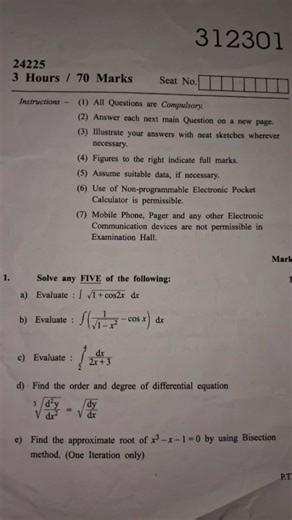 #MSBTE question paper applied mathematics #allbranches #m2 model question paper 📃