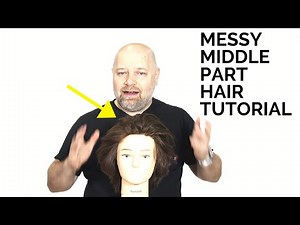 Messy Center Part Hair Tutorial - TheSalonGuy