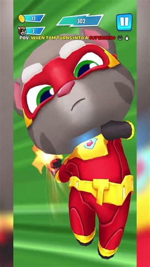 Super Tom vs Villains 👊🐱 | Talking Tom Hero Dash Gameplay #Shorts #TalkingTomHeroDash