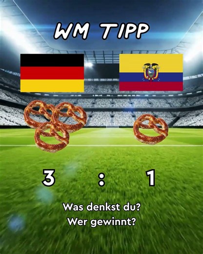 Unser WM-Tipp fürs 3. Spiel ⚽️Was ist dein Tipp?