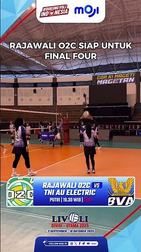 Rajawali O2C siap menghadapi TNI AU Electric hari ini pukul 19:30 WIB #shorts