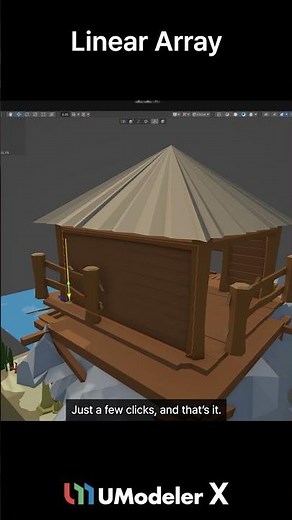 Enhance your workflow speed with the Linear Array feature.