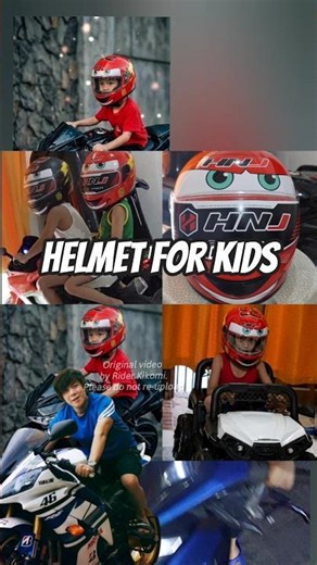 Full Face Helmet For Kids | HNJ 715 (c) Rider Kikomi & Takumi