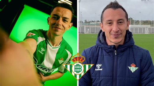 "Eres todo perfil Betis": Andrés Guardado recibe a Álvaro Fidalgo