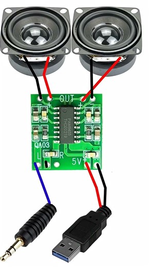 Pam8403 amplifier connection diagram #shortsfeed