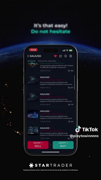 Thinking about trading but do not know where to start? With the STARTRADER app, it’s quick, easy, and fun! Download now, set up your account in minutes, and see how simple trading can really be. Trading derivatives carries a high level of risk and may not be suitable for all individuals. #STARTRADER #trading #app #investment today