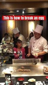 How to break an egg - Chef 101 #teppanyaki #hibachi #eggtricks #chefjoe