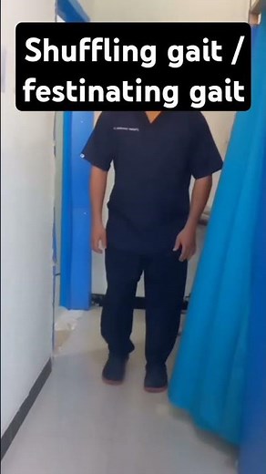 shuffling gait /festinating gait #parkinsonsdisease parkins #physiotherapist