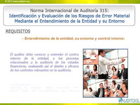 NIA 315 Identificación y evaluación de los riesgos de error material