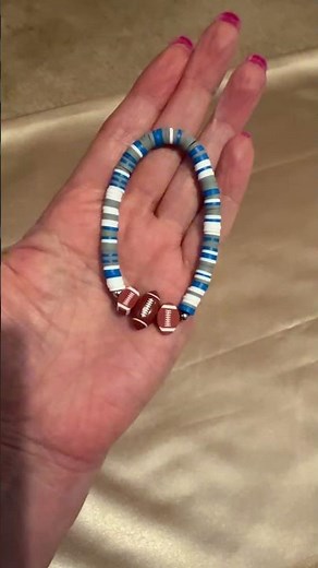 DIY Game Day Bracelets 🏈 Dallas Football Clay Bead Jewelry Stack Ideas