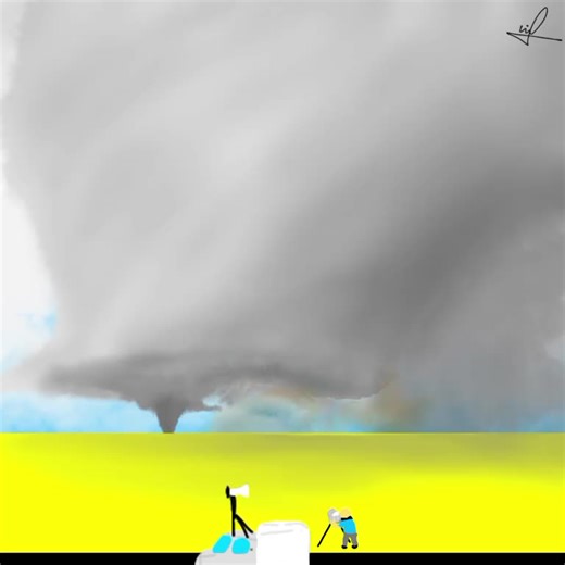 Tornado Art Animation Using IbisPaint