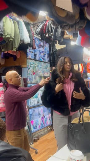 41K views · 2.9K reactions | @angelreese5 checking out our 3-1 fox fur 痢 This jacket has a removable hood as well as sleeves 朗 what color should we make next ?? | Daniel’s Leather | Facebook