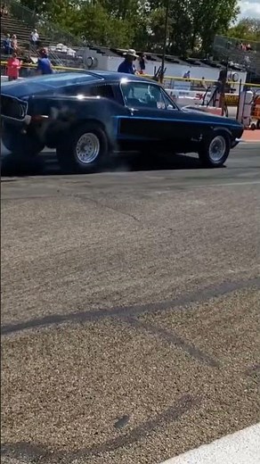 68 Mustang fastback smokes em up