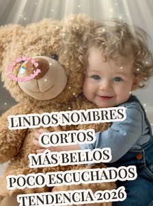 Lindos nombres cortos para bebés, tendencia 2026