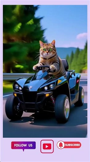 🐱💨 Viral Cat Racer | Epic Racing Car Action Short
