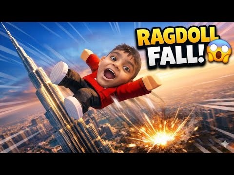 Ragdoll Physics Crazy Fall 😱 | Roblox Insane Moments!