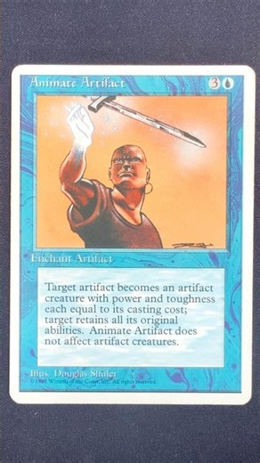Animate Artifacts – 1995 MTG Enchantment Power-Up ⚙️