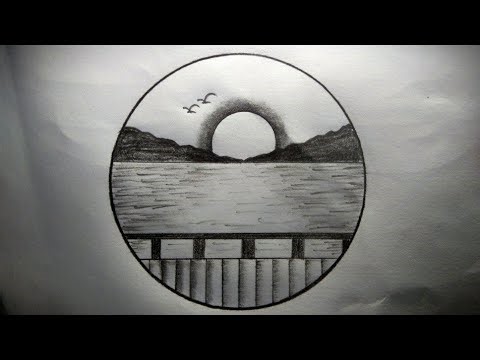 Scenery Drawing | How to Draw Beautiful Scenery Step by Step