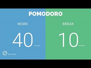 40 / 10 Pomodoro Timer || No music - Study for dreams - Deep focus - Study timer