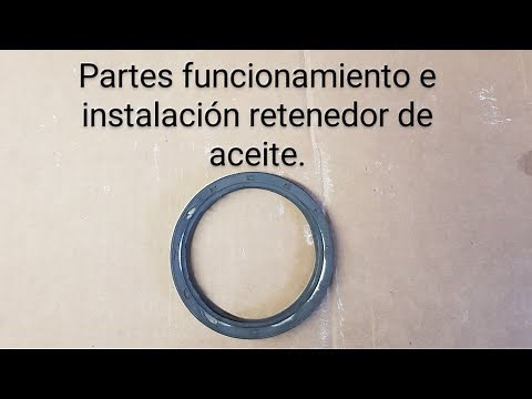 How an oil seal works, its parts and installation.