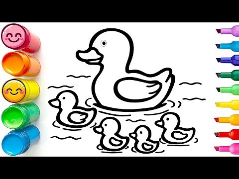 How to Draw an Adorable Duck Family | Easy Step by Step Tutorial