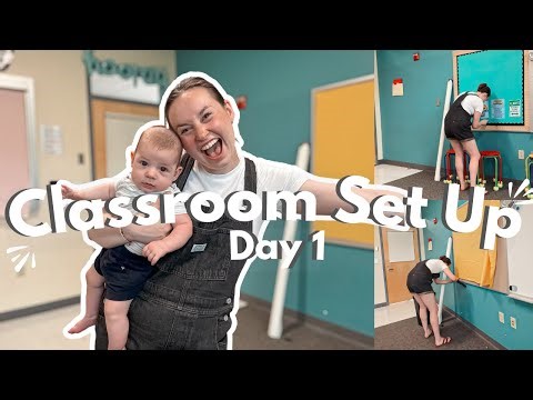 CLASSROOM SETUP 2024 | pt.1 project new classroom theme - take down old & put up new bulletin boards