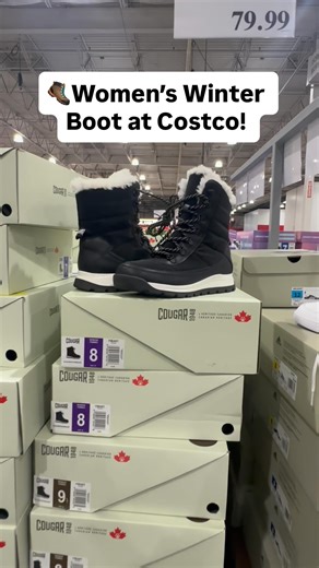 Women’s Winter Boot at Costco! 👢 these are super cute and warm 😍 #womensboot #winterboots #costcofindsca #costcofinds | costcofindsca