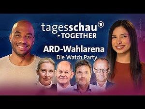 ARD-Wahlarena: Fragen an Scholz, Merz, Weidel und Habeck | tagesschau together