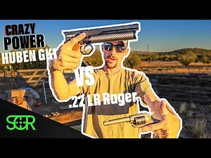 AIRGUN MORE POWERFUL than .22 LR! - the HUBEN GK1 .25 cal