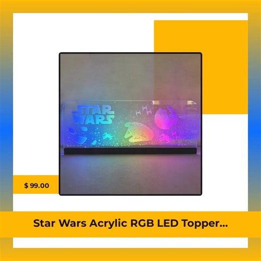 Ready to level up your pinball experience? 🎮✨ Transform your gameplay with the Star Wars Acrylic RGB LED Topper! 🌌💡 This vibrant topper not only illuminates your machine with stunning, customizable colors but also adds an epic touch to any game room. Whether you’re battling the Empire or showcasing your collection, this showstopper brings joy and excitement to every game night! 🛸💥 Don’t miss out on this galactic upgrade for only $99.00! 🚀💰 Add it to your cart before it disappears into hyp