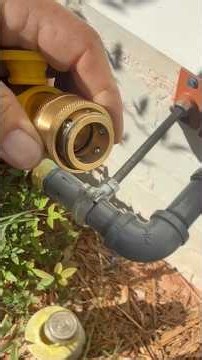 Natural Gas Quick Connect #plumbing #outdoor #tools #fyp #plumber #gas #subscribe #shorts