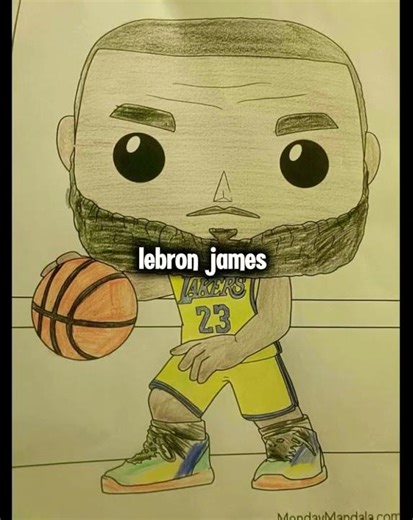 Did a drawing of lebron