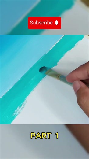 So Easy! 🏖️ Relaxing Beach Painting (Part 1)