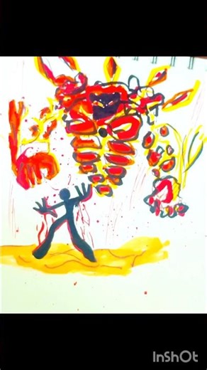 Stickman Unlocks FIRE DEMON Power#stickman #firedemon #viralart #drawing #art #sketch #artist