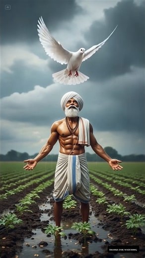 story of the farmer and the pigeon 😭 #ai #farmer #pigeon #shorts