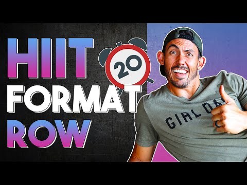 20 minute ROWING + BODYWEIGHT Interval Workout! Full Body Rowing Machine Workout.