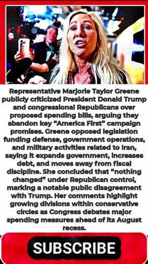 MTG Says ‘Nothing Changed’ Under Trump And Republicans