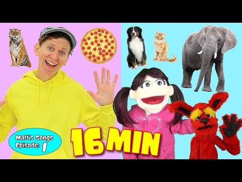Matt's Songs Episode # 1 | Big Food Song, Wild Animals and More | Dream English Kids