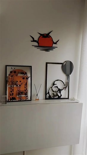 Decor pieces to style and store things in your space. Sustainable laundry basket- Ksh. 2300 Reflective mirror artwork in A3 - Ksh. 3500 Elephant silhouette artwork in A3 - 2000 #decorinspo #smallspaceideas #interiordesign #budgetdeco #aestheticvibes