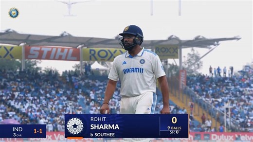 IND vs NZ 2024, 2nd Test: Rohit Sharma Wicket
