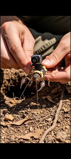 Mounted Camera on a Whip Scorpion — Inside Its Hidden Underground Colony #WhipScorpion #Vinegaroon #MountedCamera #AnimalPOV #MicroCamera #TinyCamera #UndergroundColony #ScientificFootage #InsectPOV #NatureDocumentary #MacroNature #ColonyLife #Arthropod #BurrowLife #LEDLight #RawFootage | Miniature Nature POV