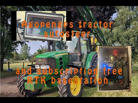 My homebuilt Agopengps autosteer and esp32 rtk basestation set-up