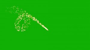 Shining glitter sparkles stream motion graphics with green screen background