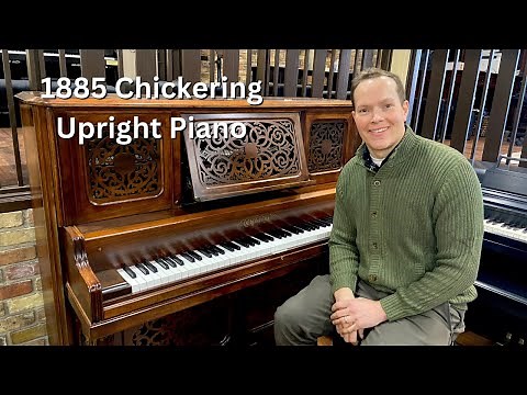 Beautiful 1885 Chickering Upright Piano