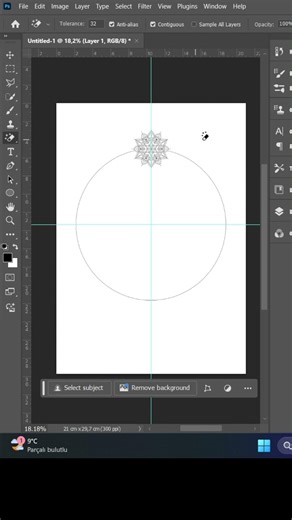 PHOTOSOP DƏRSİ 1 I LESSON 1 How to Create a Circular Pattern in Photoshop 🎨#design #adobestock