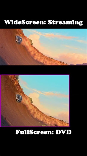 Cars: Widescreen vs Fullscreen